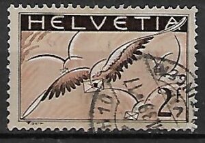 POCZTA LOTNICZA SZWAJCARIA MI.245 KASOWANY