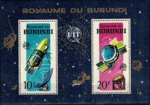 LOT W KOSMOS BURUNDI MI.BL.7A**