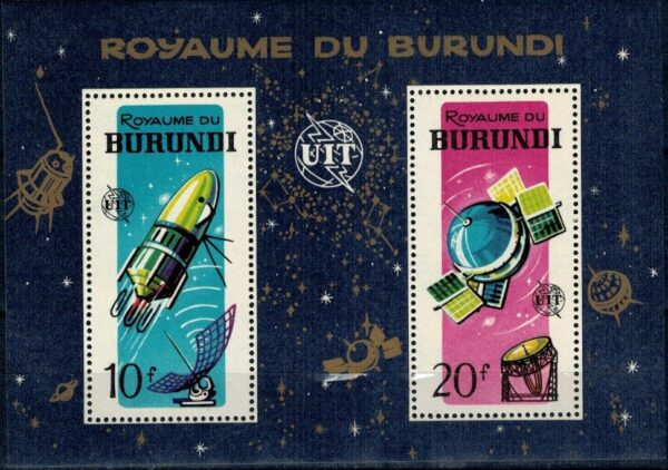 LOT W KOSMOS BURUNDI MI.BL.7A**