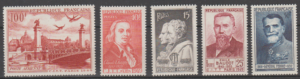 SŁAWNI LUDZIE FRANCJA MI.852-856**