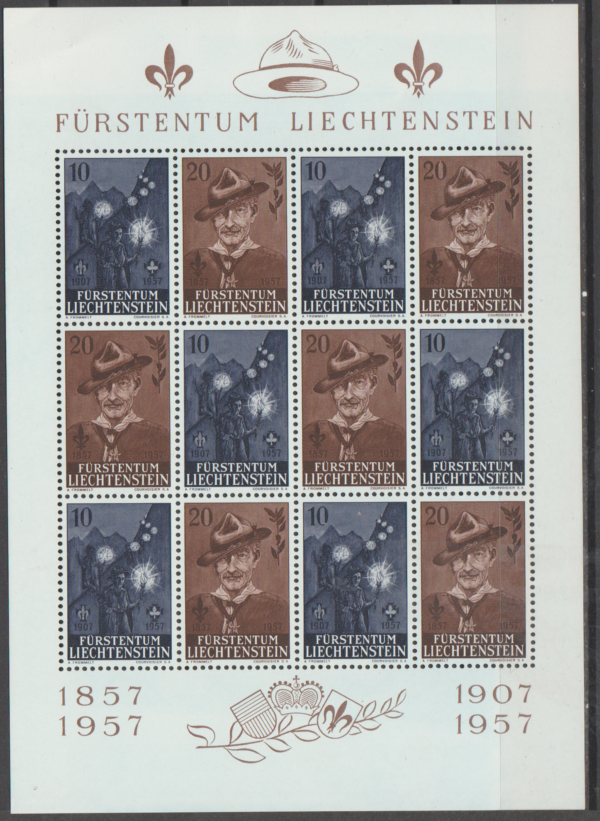 SKAUTING LIECHTENSTEIN MI.ARK.360-361**