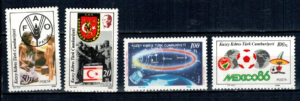 MUNDIAL CYPR TURECKI MI.188-191**