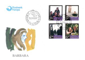 FDC KINO OSCAROWE WYSPY OWCZE MI.322-325
