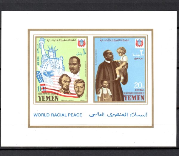 KENNEDY LINCOLN LUTHER KING JEMEN MI.BL.130**