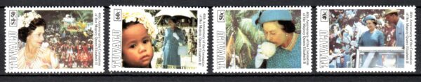 KRÓLOWA ELŻBIETA II TUVALU MI.663-666**
