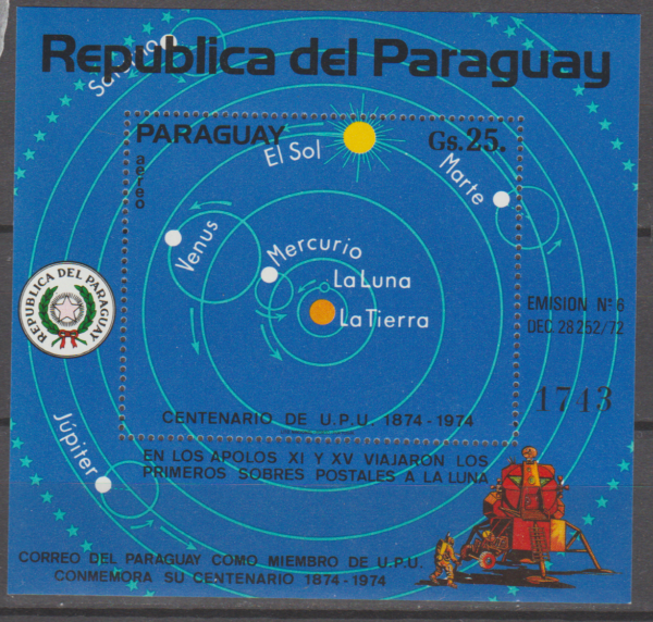 UPU PARAGWAJ MI.BL.219**