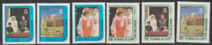 KSIĘŻNA DIANA TURKS I CAICOS MI.598-603**