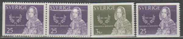 SŁAWNI LUDZIE SZWECJA MI.540-541A-D**