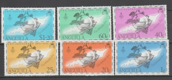 UPU ANGUILLA MI.198-203**