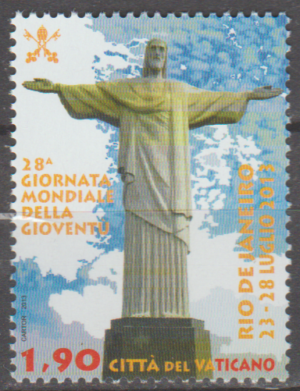 STATUŁA CHRYSTUSA ZBAWICIELA W RIO DE JANEIRO WATYKAN MI.1771**