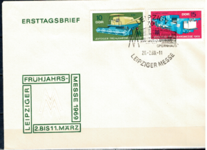 FDC WIOSENNE TARGI W LIPSKU DDR MI.1448-1449