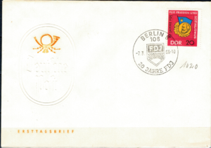 FDC 2O LAT DLA POKOJU I SOCJALIZMU DDR MI.1167
