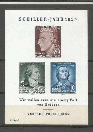 SŁAWNI LUDZIE DDR MI.BL.12**