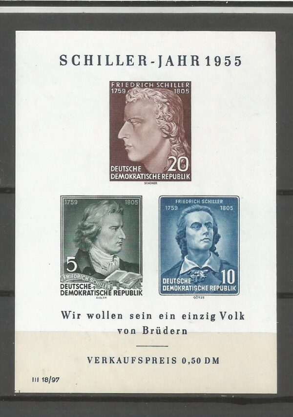 SŁAWNI LUDZIE DDR MI.BL.12**
