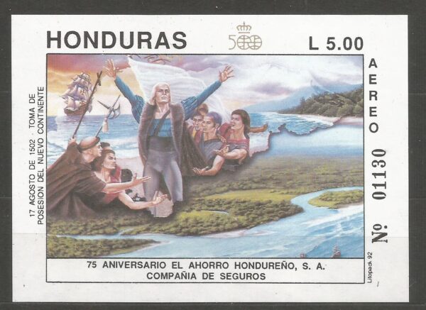 ROCZNICA HONDURAS MI.BL.51**