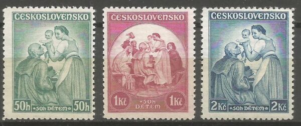 POMOC DZIECIĄ  CZECHOSŁOWACJA MI.342-344**