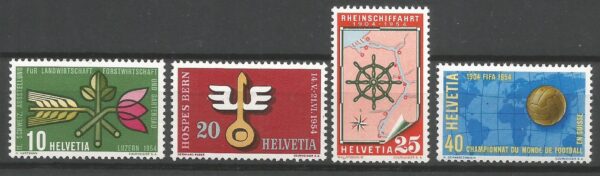 ROCZNICA SZWAJCARIA MI.593-596**