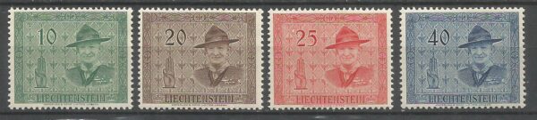 SKAUTING LIECHTENSTEIN MI.315-318**