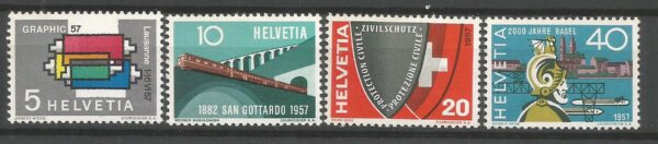 ROCZNICA SZWAJCARIA MI.637-640**