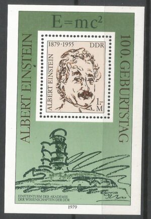 ALBERT EINSTEIN DDR MI.BL.54**