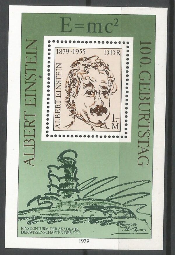 ALBERT EINSTEIN DDR MI.BL.54**
