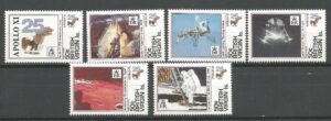 LOT NA KSĘŻYC  BRITISH VIRGIN  MI.823-828**