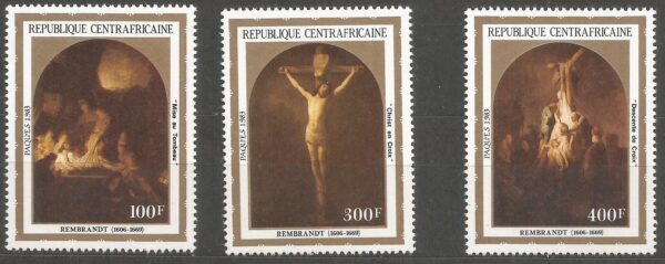 REMBRANDT CENTRALAN AFRYKA MI.935-937**