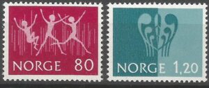 WYSTAWA FILATELISTYCZNA NORWEGIA MI.645-646**