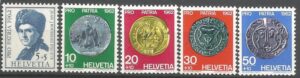 PIENIĄDZE ŚWIATA SZWAJCARIA MI.751-755**