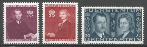 SŁAWNI LUDZIE LIECHTENSTEIN MI.211-213**