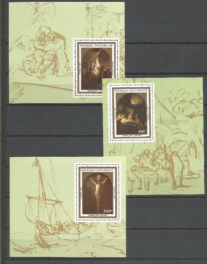 REMBRANDT CENTRALNA AFRYKA MI.BL.935-937** WYDANIE MINISTERIALNE