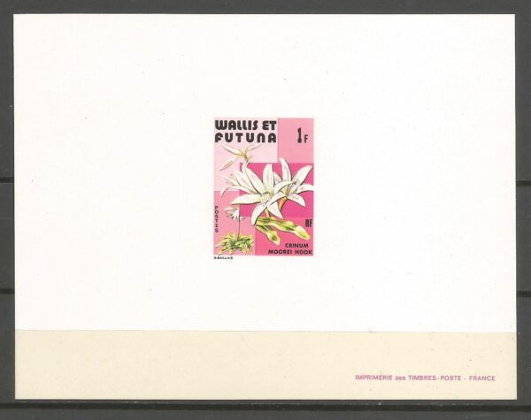 KWIATY WALLIS ET FUTUNA MI.411** PRÓBY MINISTERIALNE
