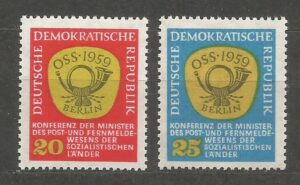 DZIEŃ POCZTY DDR MI.686-687**