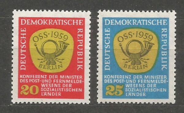 DZIEŃ POCZTY DDR MI.686-687**