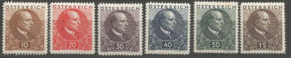 SŁAWNI LUDZIE AUSTRIA MI.512-517**