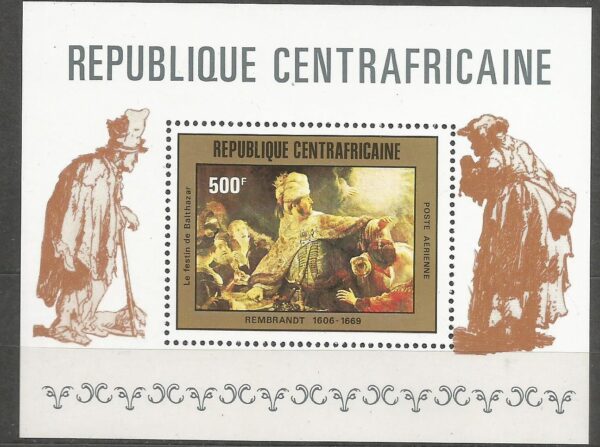 REMBRANDT CENTRALAN AFRYKA MI.BL.114**