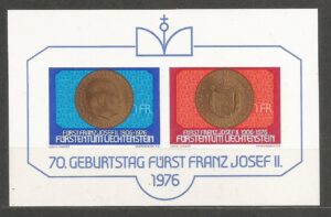 PIENIĄDZE ŚWIATA LIECHTENSTEIN MI.BL.10**