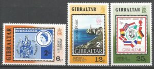 DZIEŃ ZNACZKA GIBRALTAR MI.364-366**