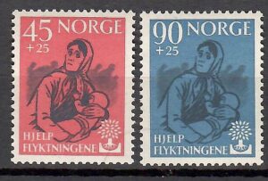 POMOC UCHODŹCOM NORWEGIA MI.442-443**