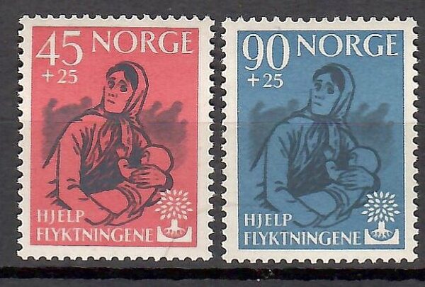 POMOC UCHODŹCOM NORWEGIA MI.442-443**