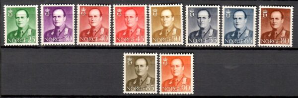 SŁAWNI LUDZIE NORWEGIA MI.418-427**