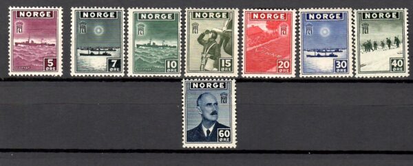 MARYNISTYKA NORWEGIA MI.276-283**