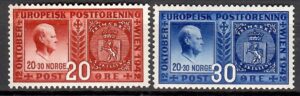 DZIEŃ ZNACZKA NORWEGIA MI.274-275**