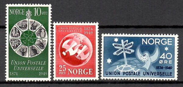 UPU NORWEGIA MI.344-346**