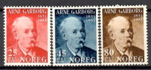 SŁAWNI LUDZIE NORWEGIA MI.369-371**