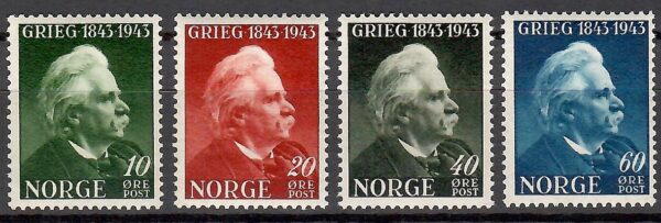 SŁAWNI LUDZIE NORWEGIA MI.287-290**