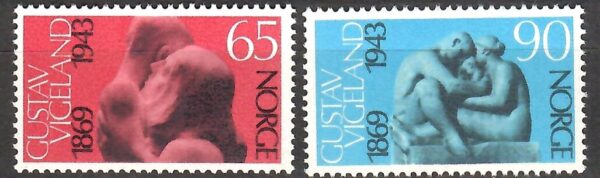 SZTUKA NORWEGIA MI.594-595**
