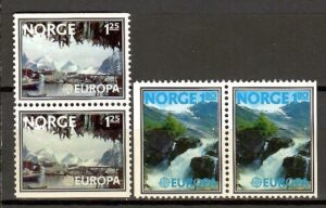 EUROPA CEPT NORWEGIA MI.742-743 DO,DU**