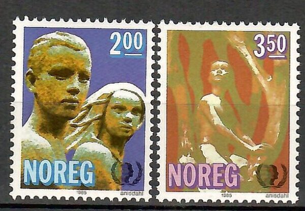 SZTUKA NORWEGIA MI.924-925**