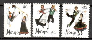 STROJE LUDOWE NORWEGIA MI.719-721**